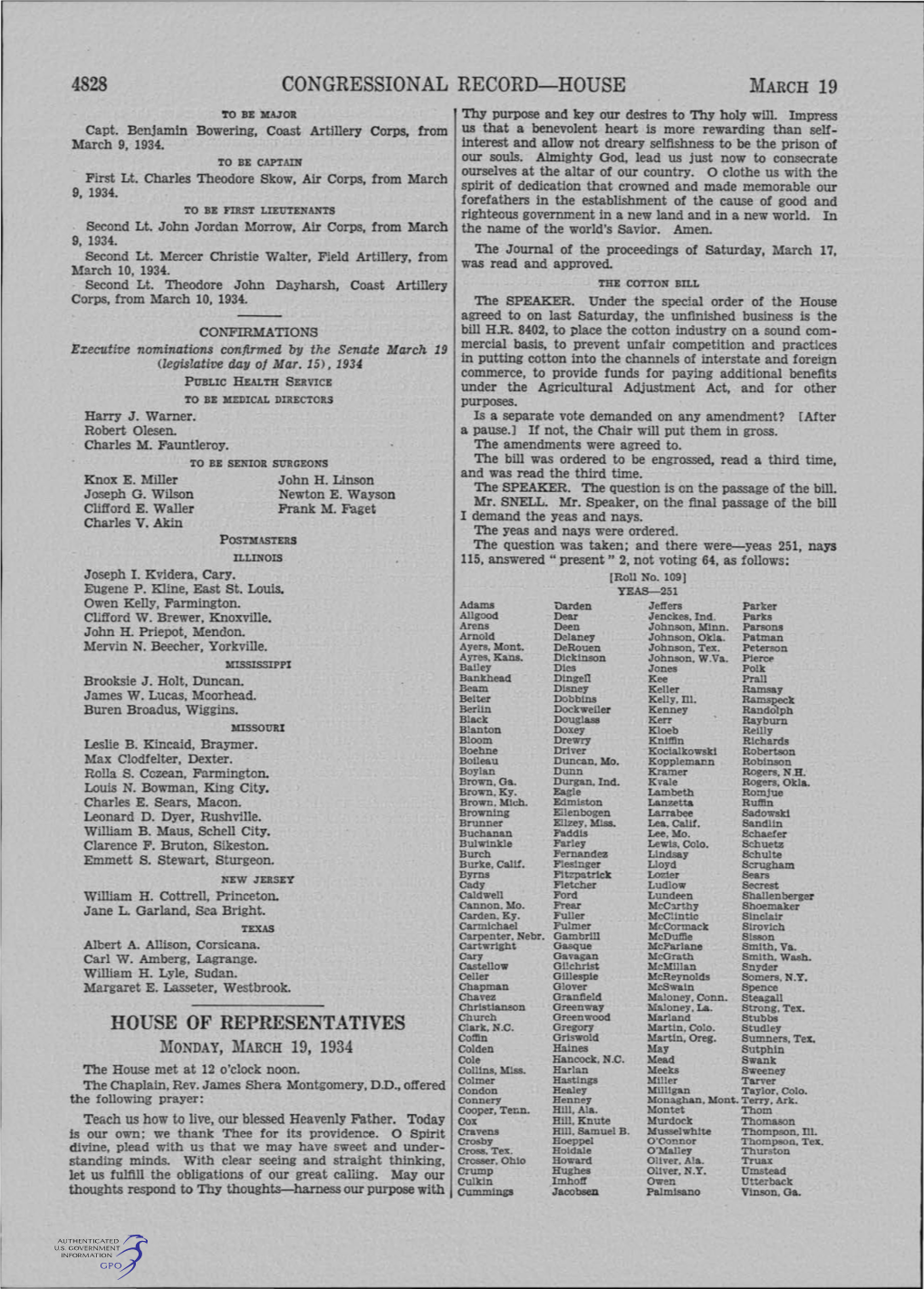 4828 Congressional Record-House House of Representatives