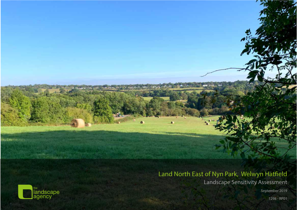 Land North East of Nyn Park, Welwyn Hatfield Landscape Sensitivity Assessment September 2019