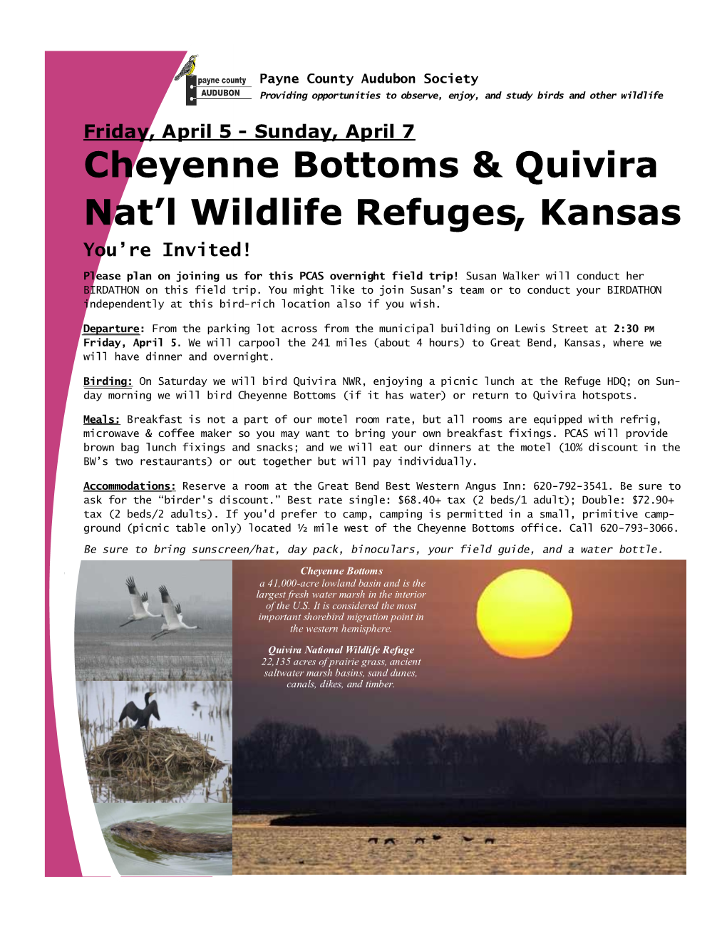 Cheyenne Bottoms & Quivira Nat'l Wildlife Refuges, Kansas