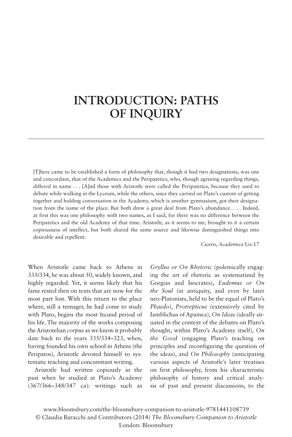 Introduction: Paths of Inquiry