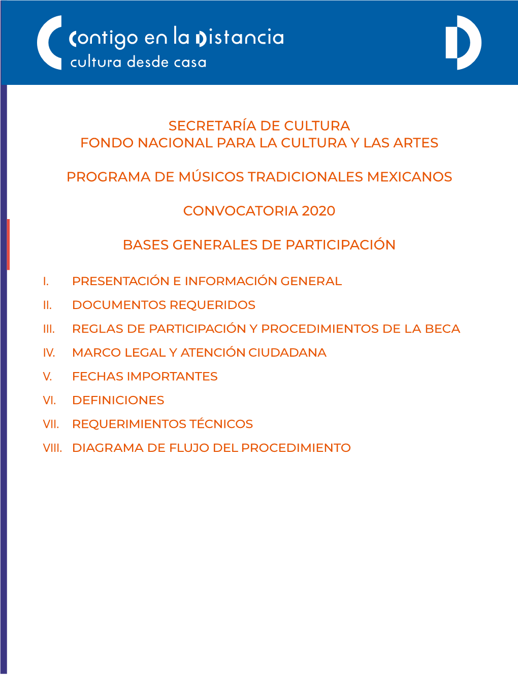 Secretaría De Cultura Fondo Nacional Para La Cultura Y Las Artes Programa De Músicos Tradicionales Mexicanos Convocatoria 2020