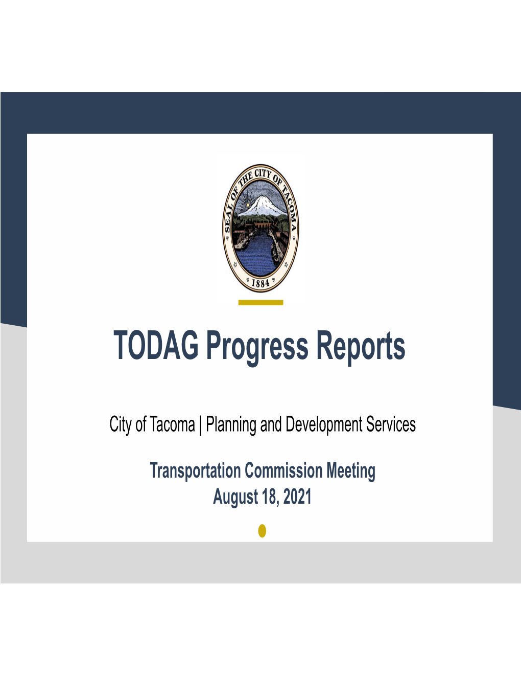 TODAG Progress Reports