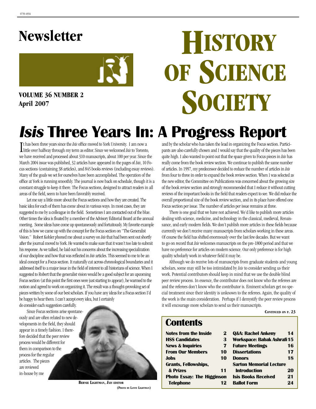 History of Science Society