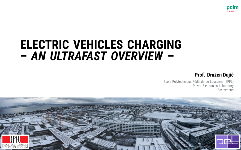Electric Vehicles Charging – an Ultrafast Overview –