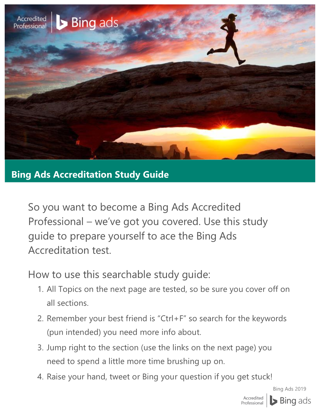 Bing Ads Accreditation Study Guide