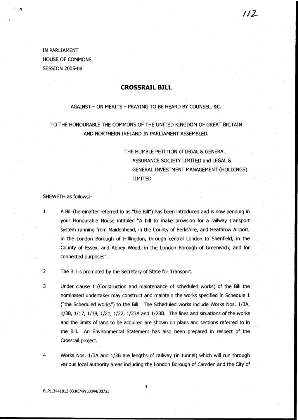 Crossrail Bill