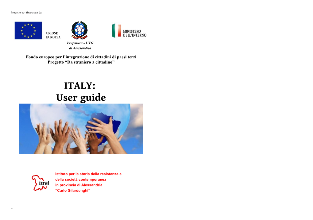 ITALY: User Guide