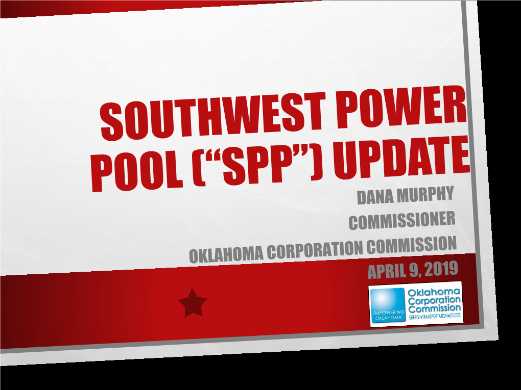 Southwest Power Pool (“Spp”) 101