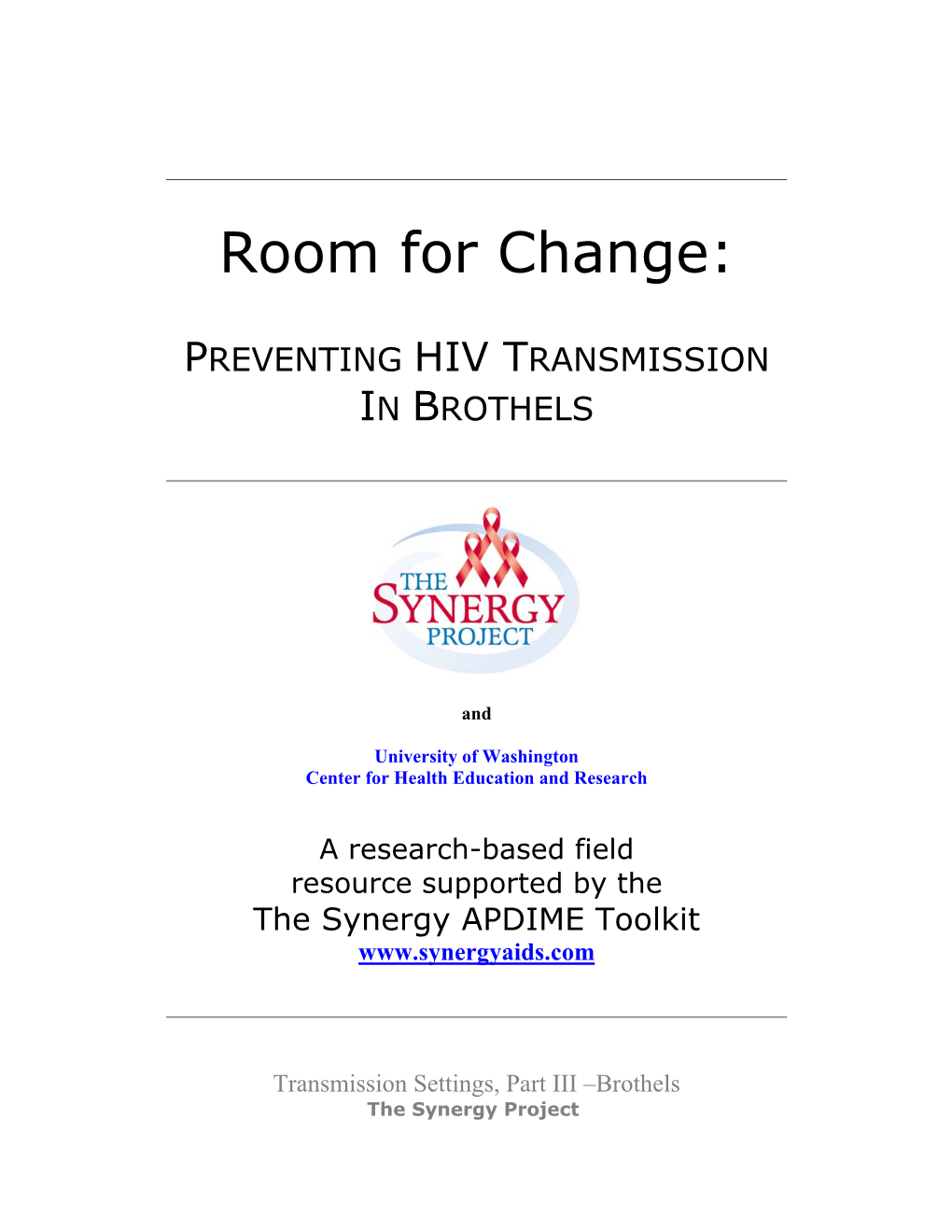 Preventing HIV Transmission in Brothels Pdf, 1.10Mb