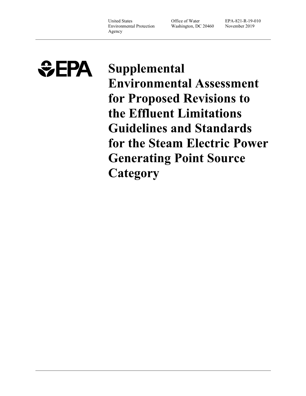 Supplemental Environmental Assessment for Proposed