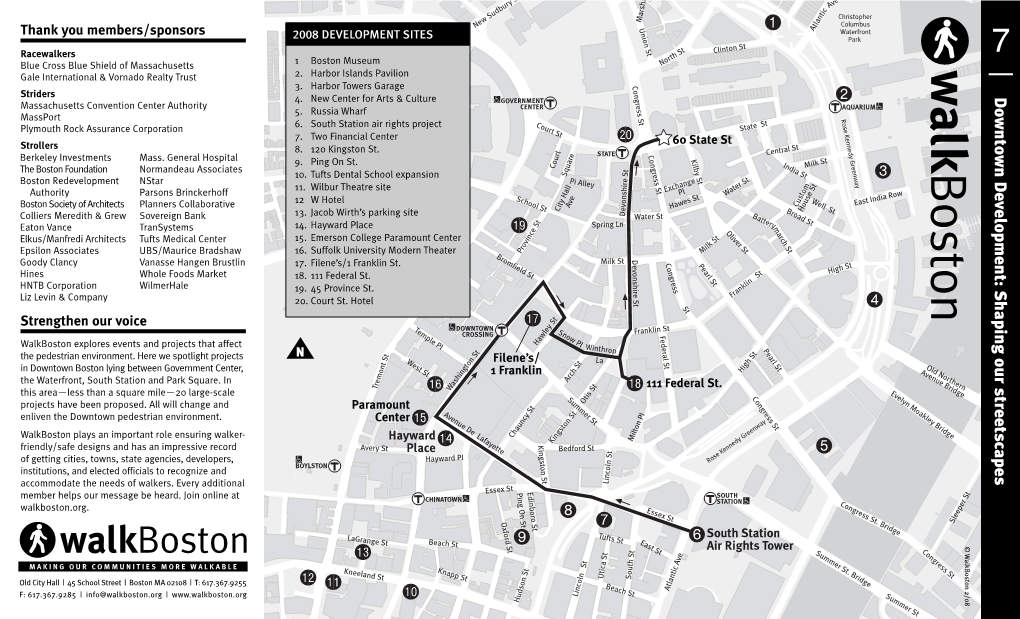 Downtown Development Shaping out Streetscapes Walking