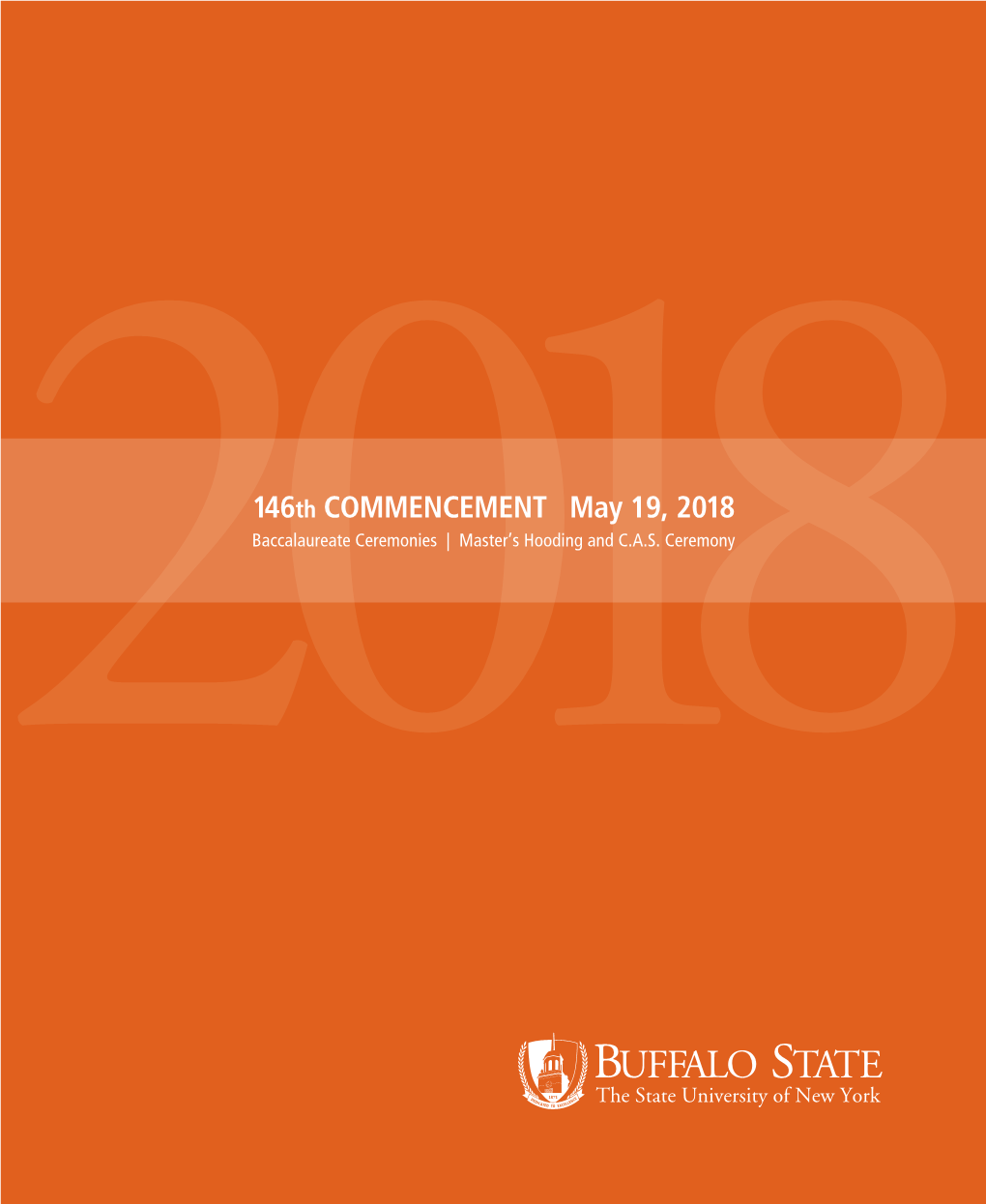 2018146Th COMMENCEMENT May 19, 2018
