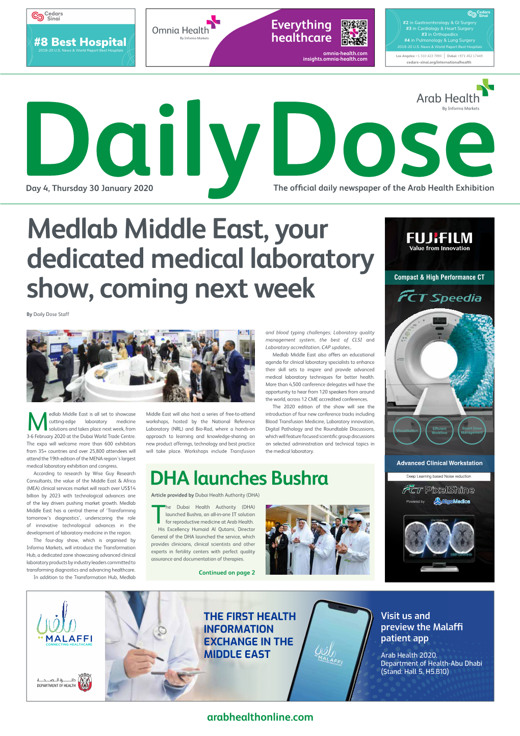 Medlab Middle East, Your Dedicated Medical Laboratory Show, Coming Next Week