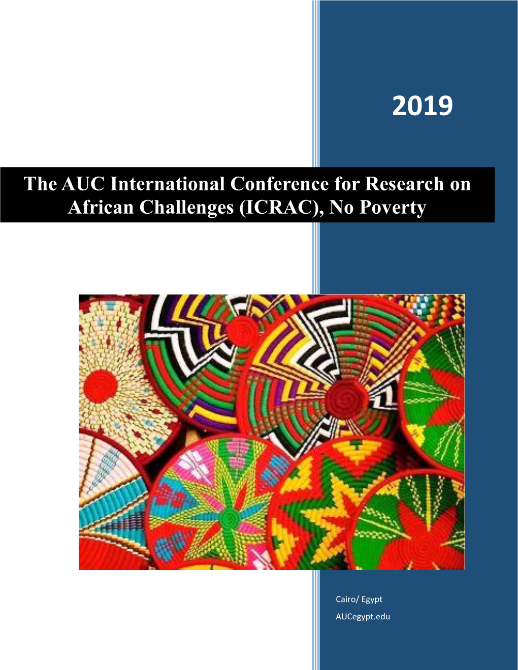 The AUC International Conference for Research on African Challenges (ICRAC), No Poverty