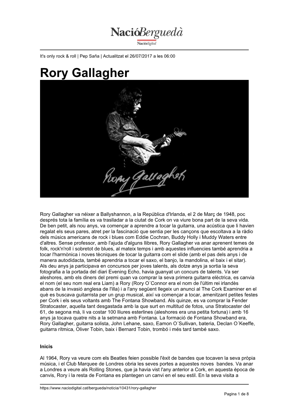 Rory Gallagher