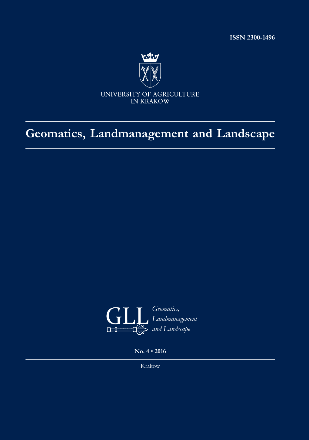 Geomatics, Landmanagement and Landscape