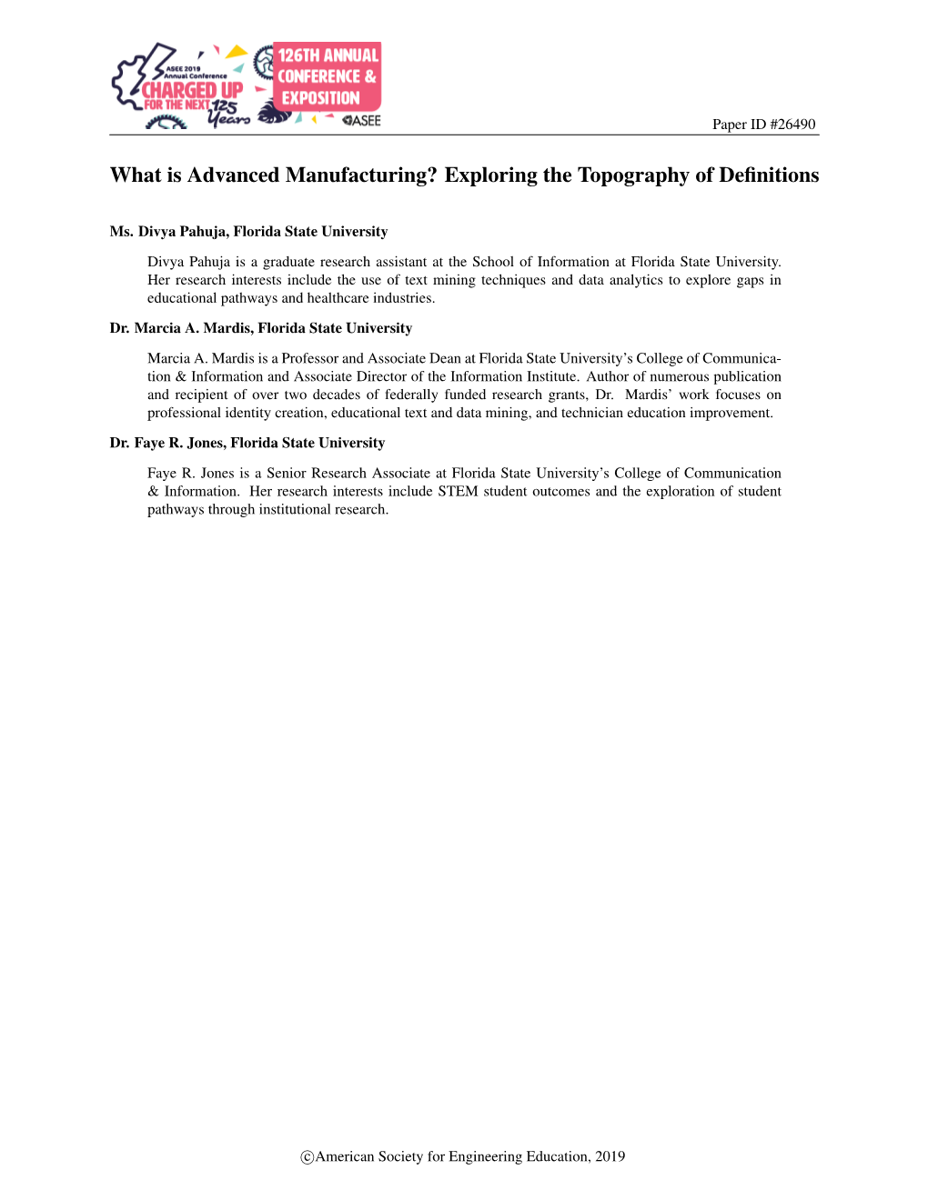 What Is Advanced Manufacturing? Exploring the Topography of Deﬁnitions