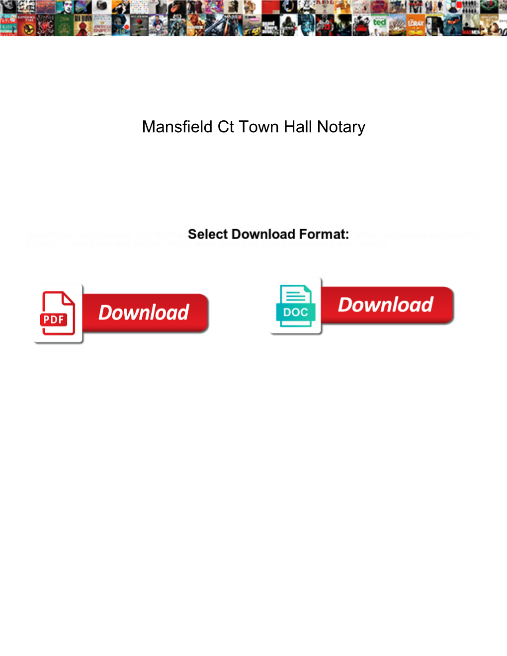 Mansfield Ct Town Hall Notary
