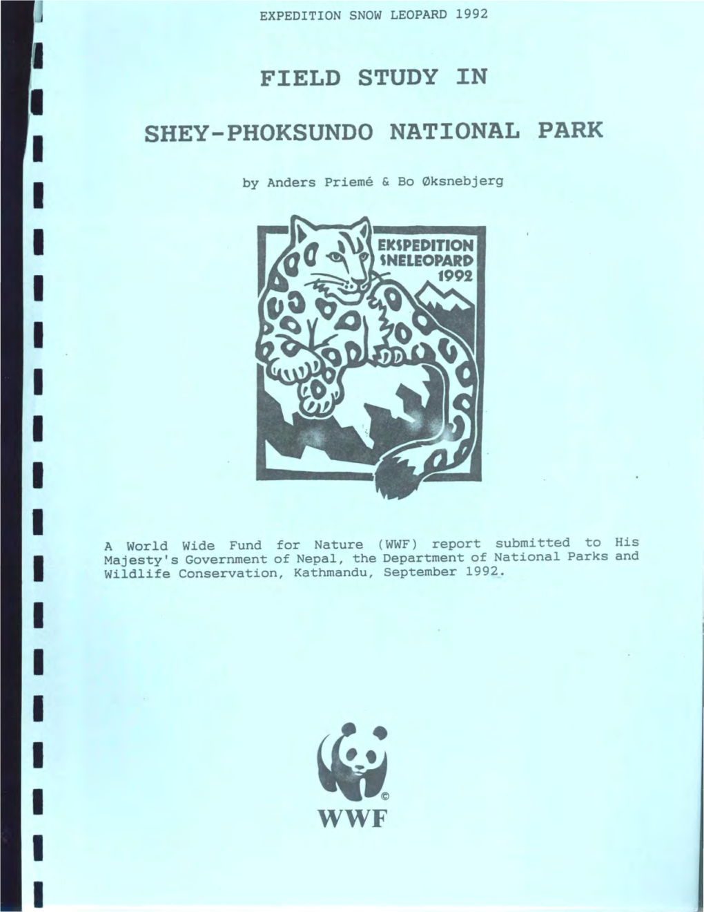 Field Study in Shey-Phoksundo National Park