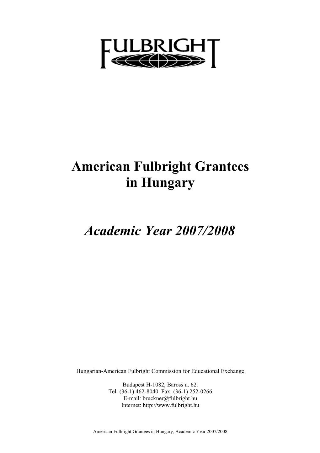 American Fulbright Grantees s1