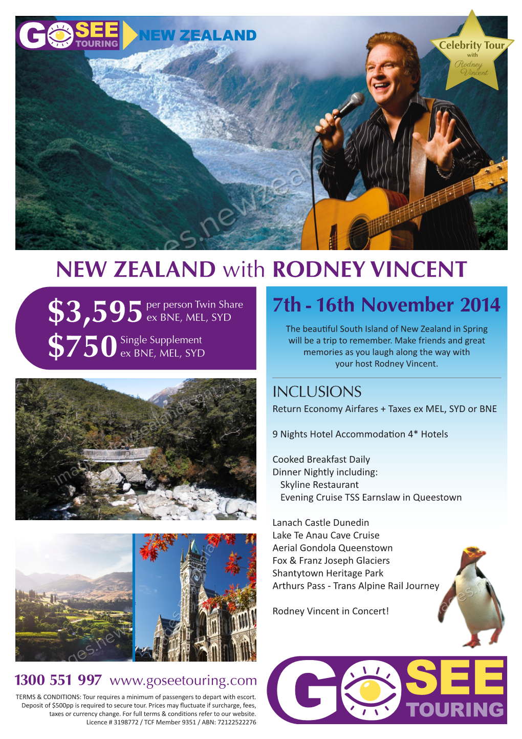NEW ZEALAND with RODNEY VINCENT