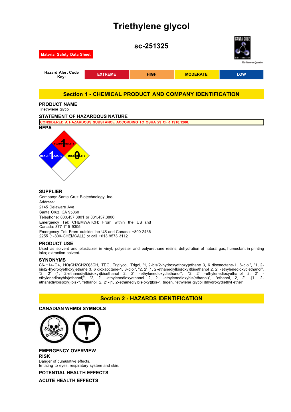 Triethylene Glycol