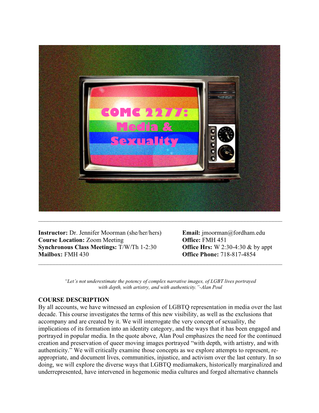 Media and Sexuality Summer 2020 Syllabus