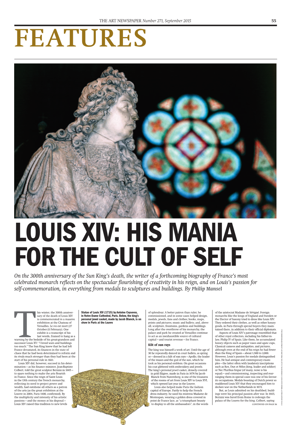 Louis XIV and His Mania for the Cult of Self