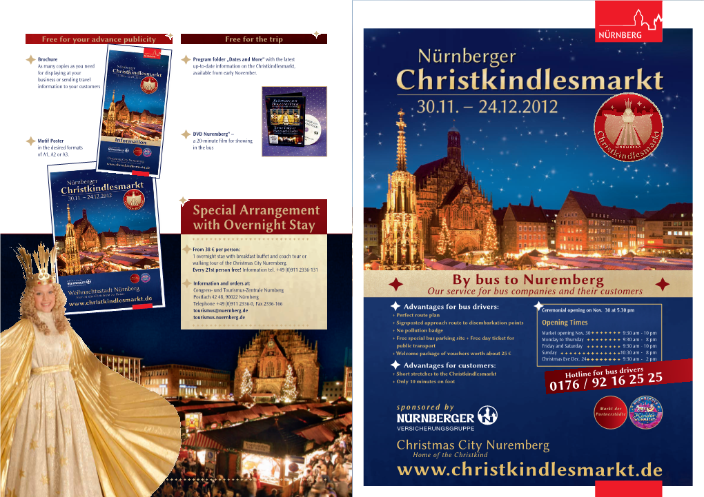 By Bus to Nuremberg 0176 / 92 16 25 25 Special Arrangement With