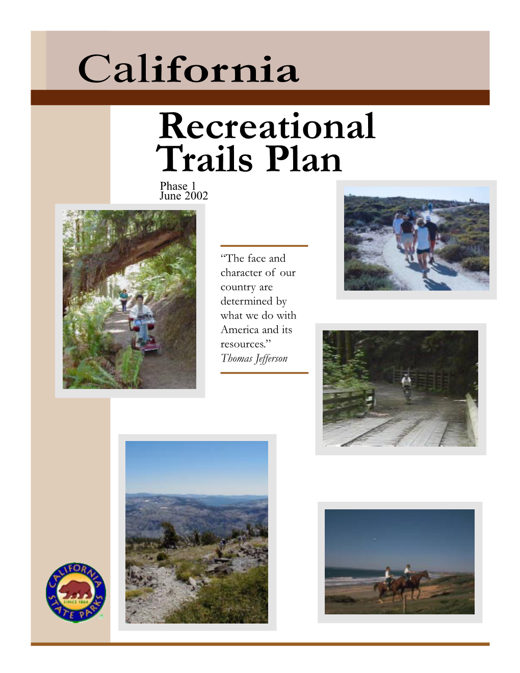 California Recreational Trails Plan 2002