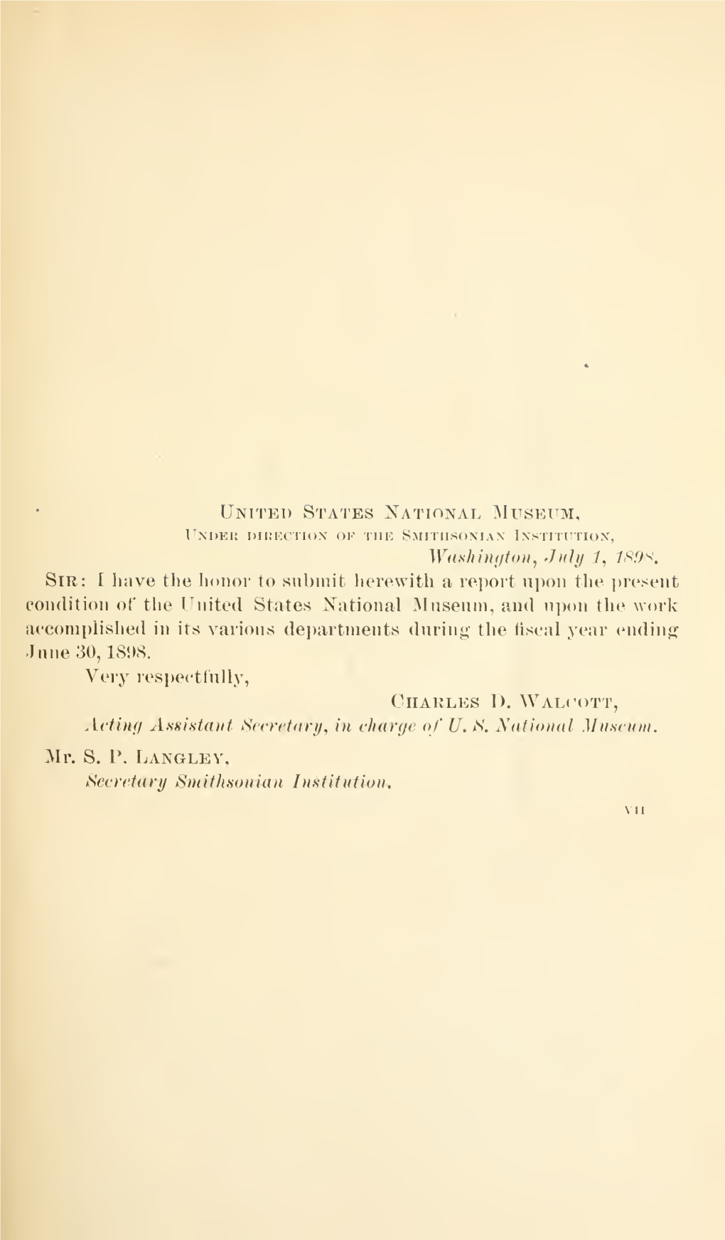 Annual Report of the Board of Regents of the Smithsonian Institution