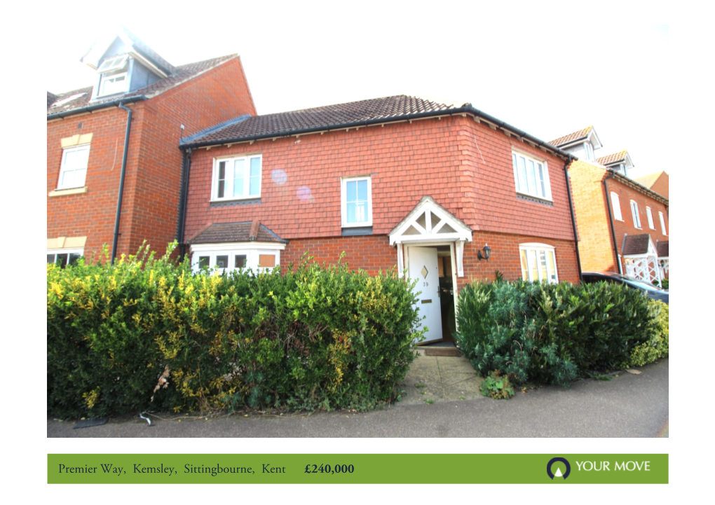 Premier Way, Kemsley, Sittingbourne, Kent £240,000