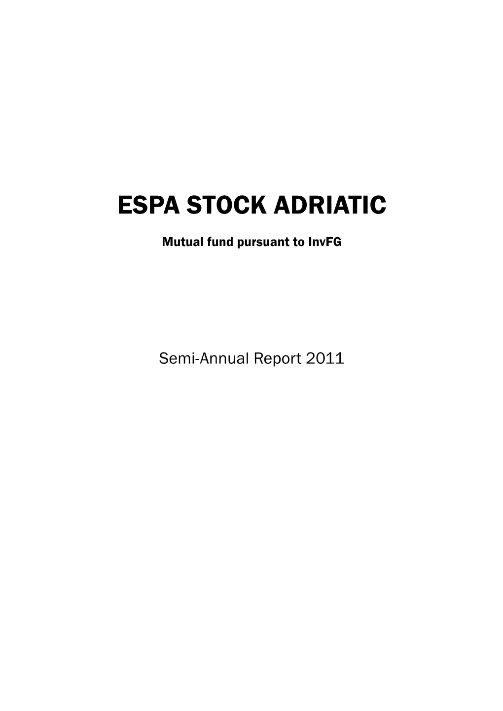 Espa Stock Adriatic