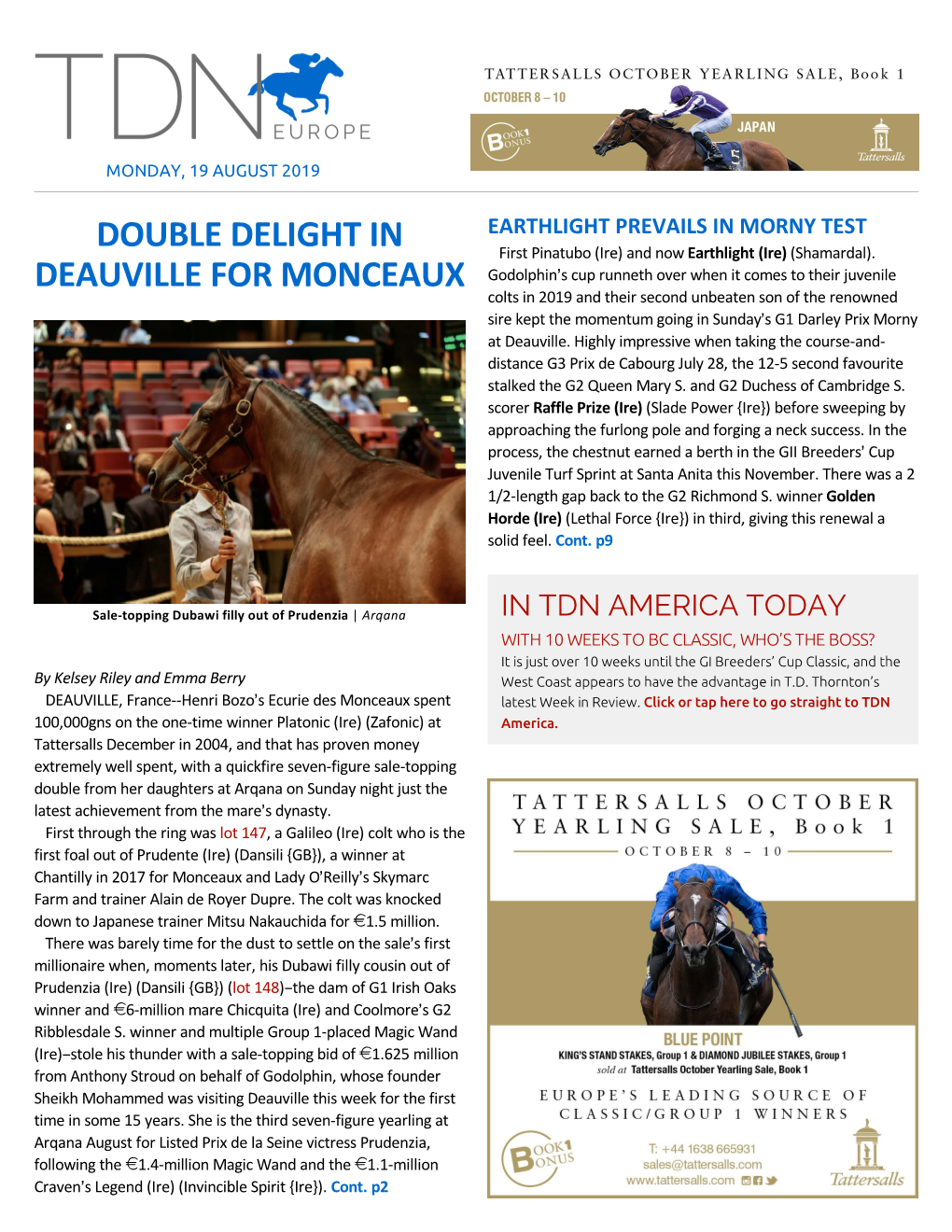 Tdn Europe • Page 2 of 17 • Thetdn.Com Monday • 19 August 2019