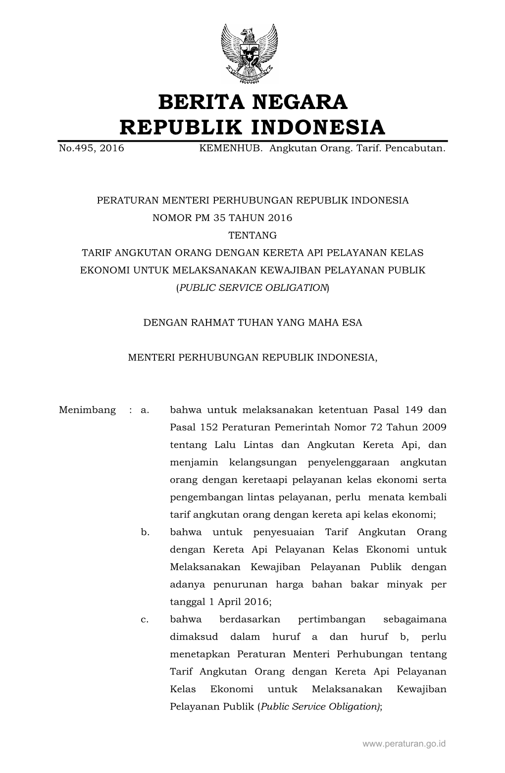 Berita Negara Republik Indonesia Tahun 2015 Nomor 1651); 8