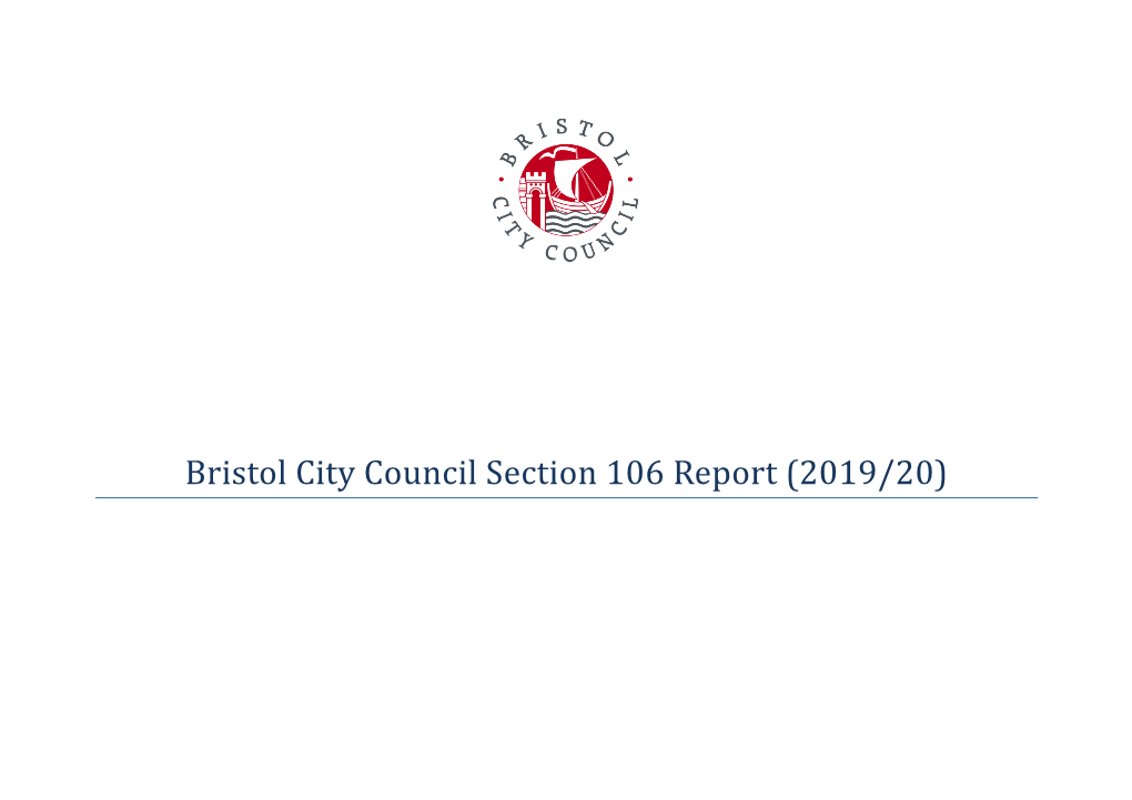 Bristol City Council Section 106 Report (2019/20)