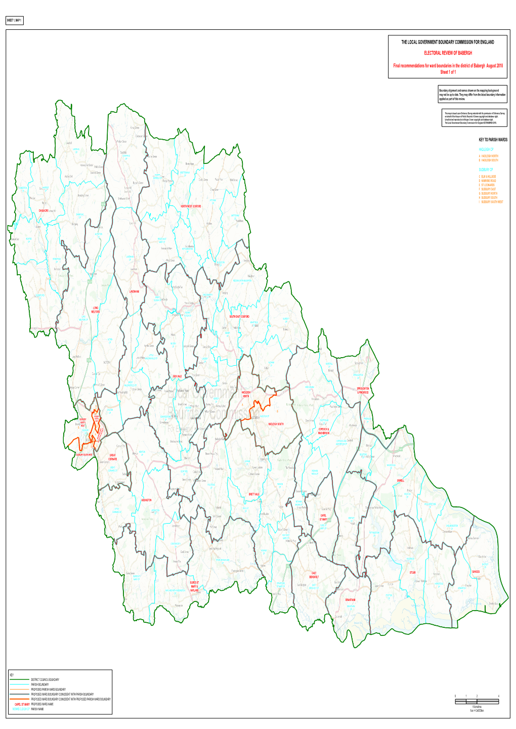 THE LOCAL GOVERNMENT BOUNDARY COMMISSION for ENGLAND ELECTORAL REVIEW of BABERGH Final Recommendations for Ward Boundaries in Th