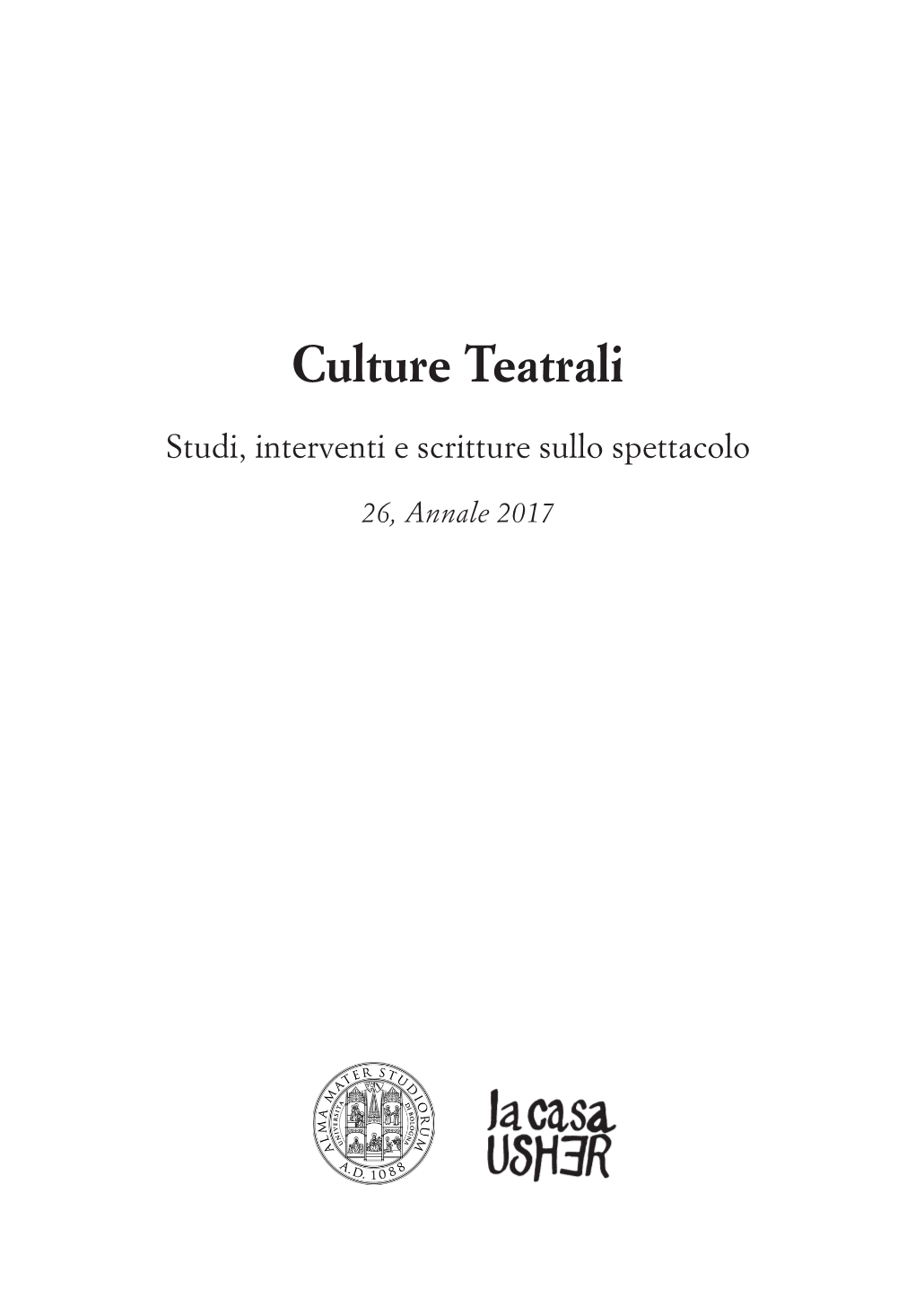 Culture Teatrali