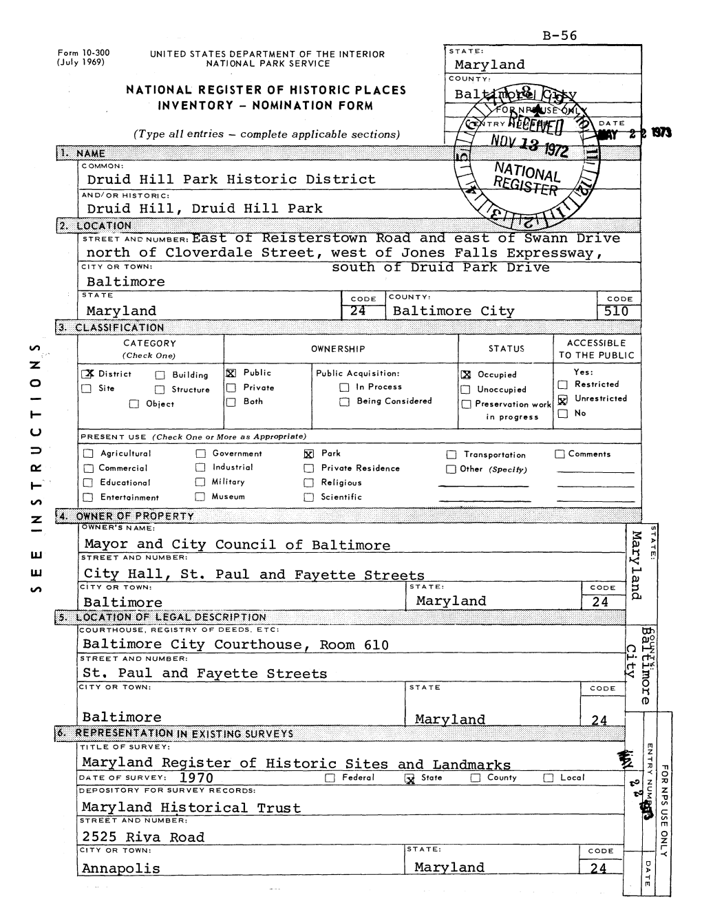 Illiiililiiiliilili CATEGORY ACCESSIBLE OWNERSHIP STATUS (Check One) to the PUBLIC