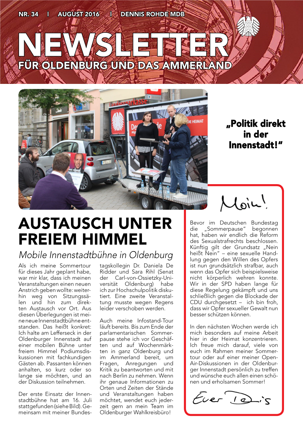 Newsletter Für Oldenburg Und Das Ammerland