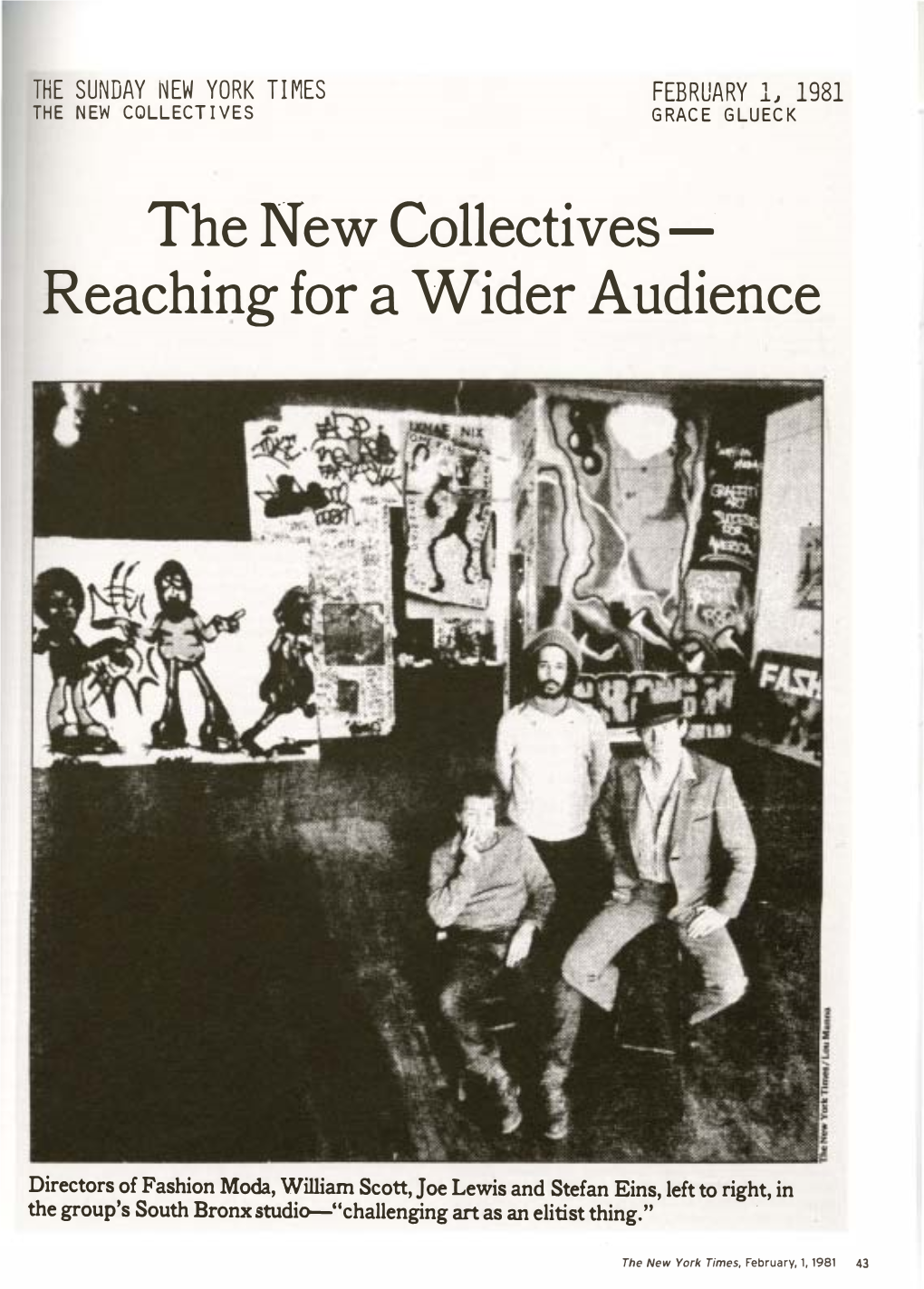 The New Collectives -" Reaching for a Wider Audience