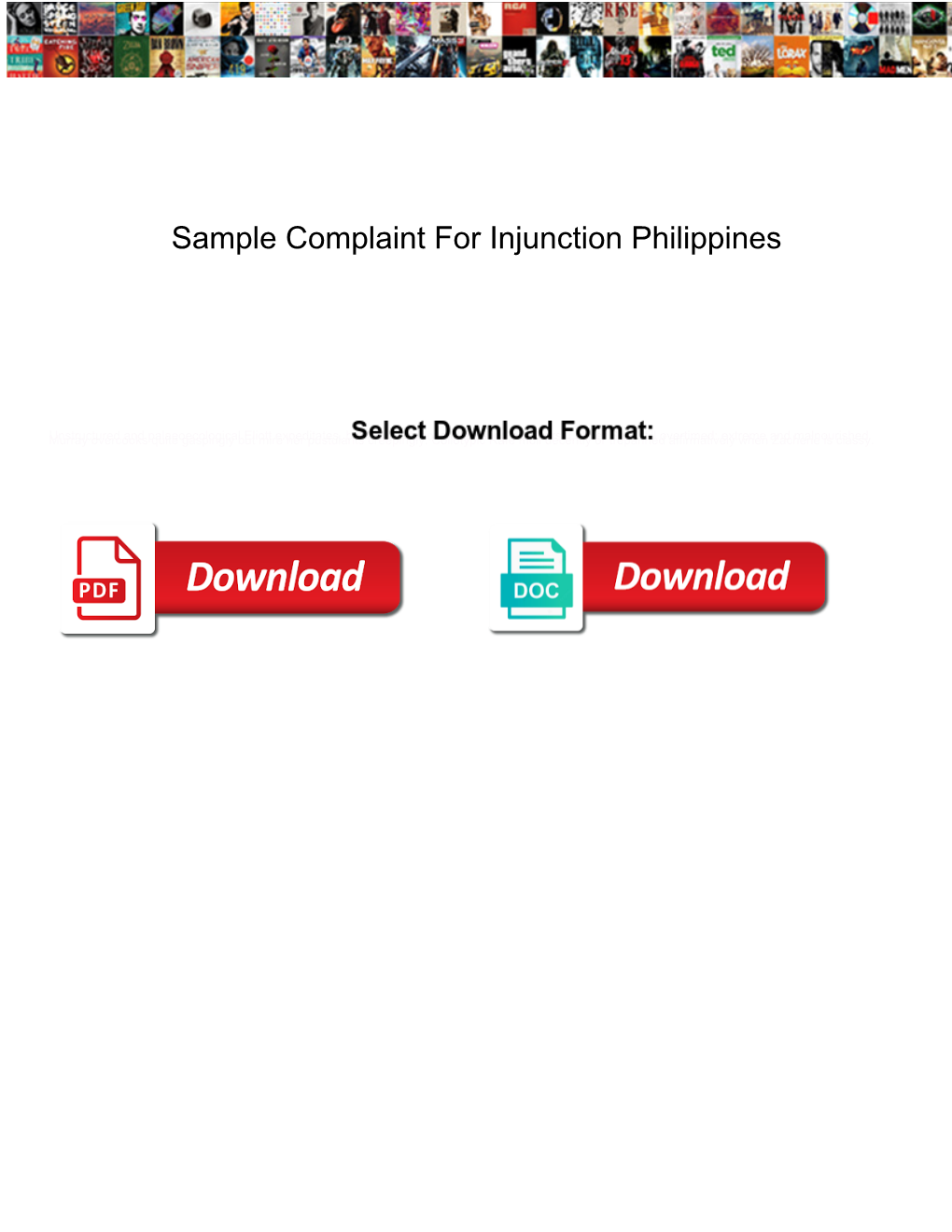 Sample Complaint for Injunction Philippines