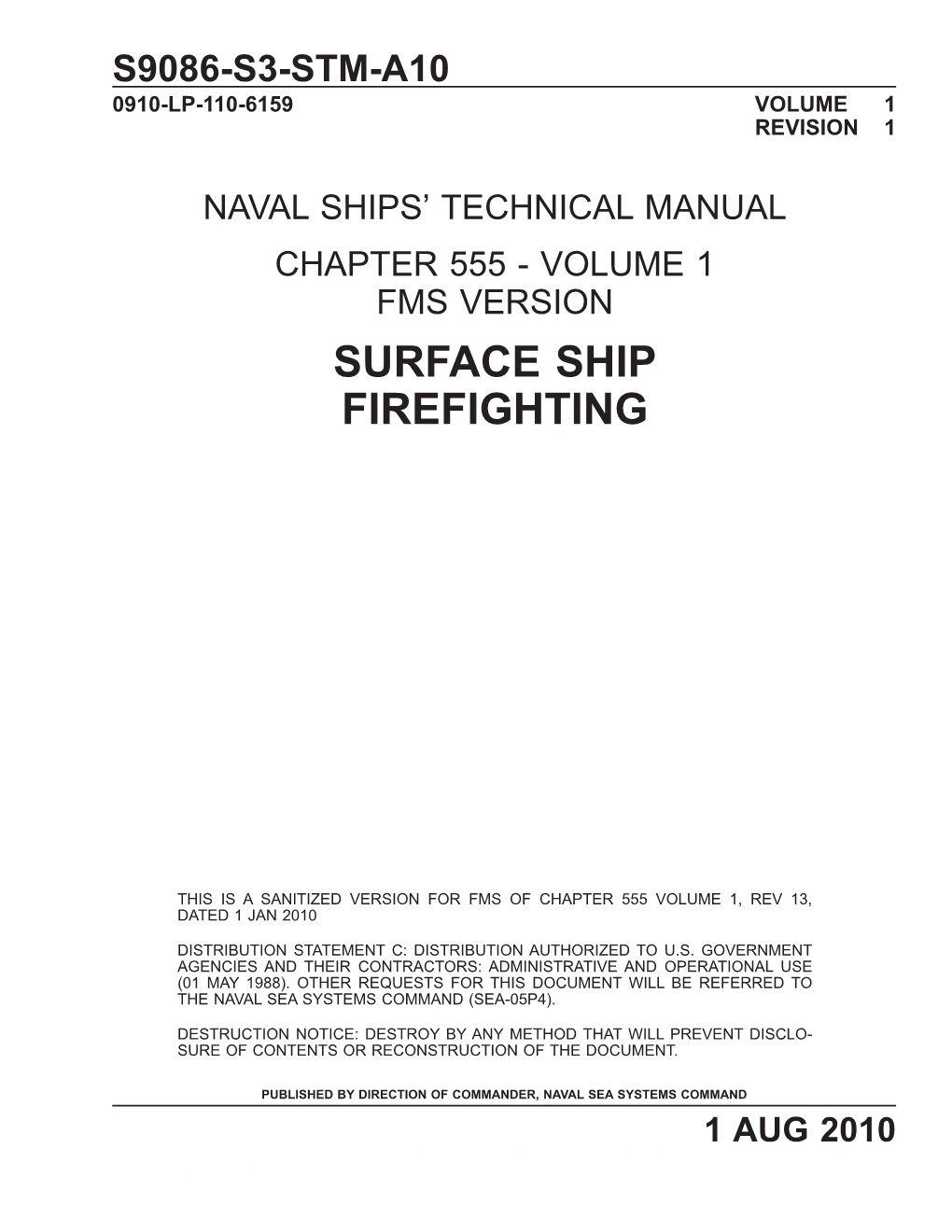 S9086-S3-Stm-A10(Surface Ship Firefighting)