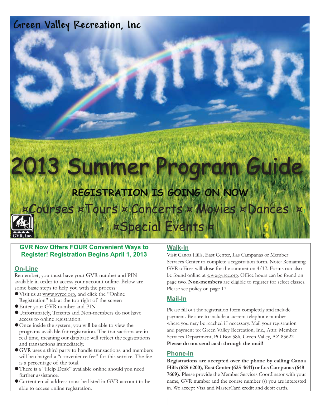 2013 Summer Program Guide Body.Indd
