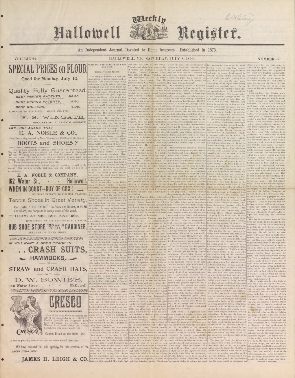 Hallowell Weekly Register : July 8, 1899