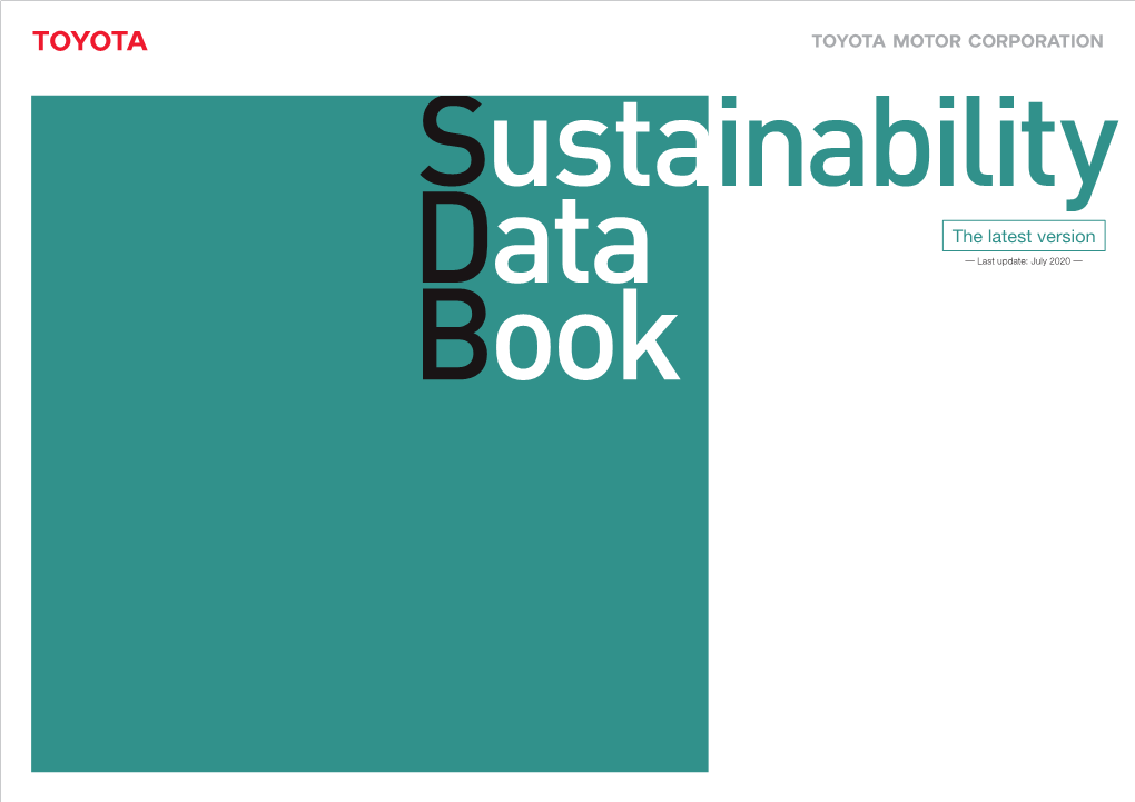 Sustainability Data Book 2020