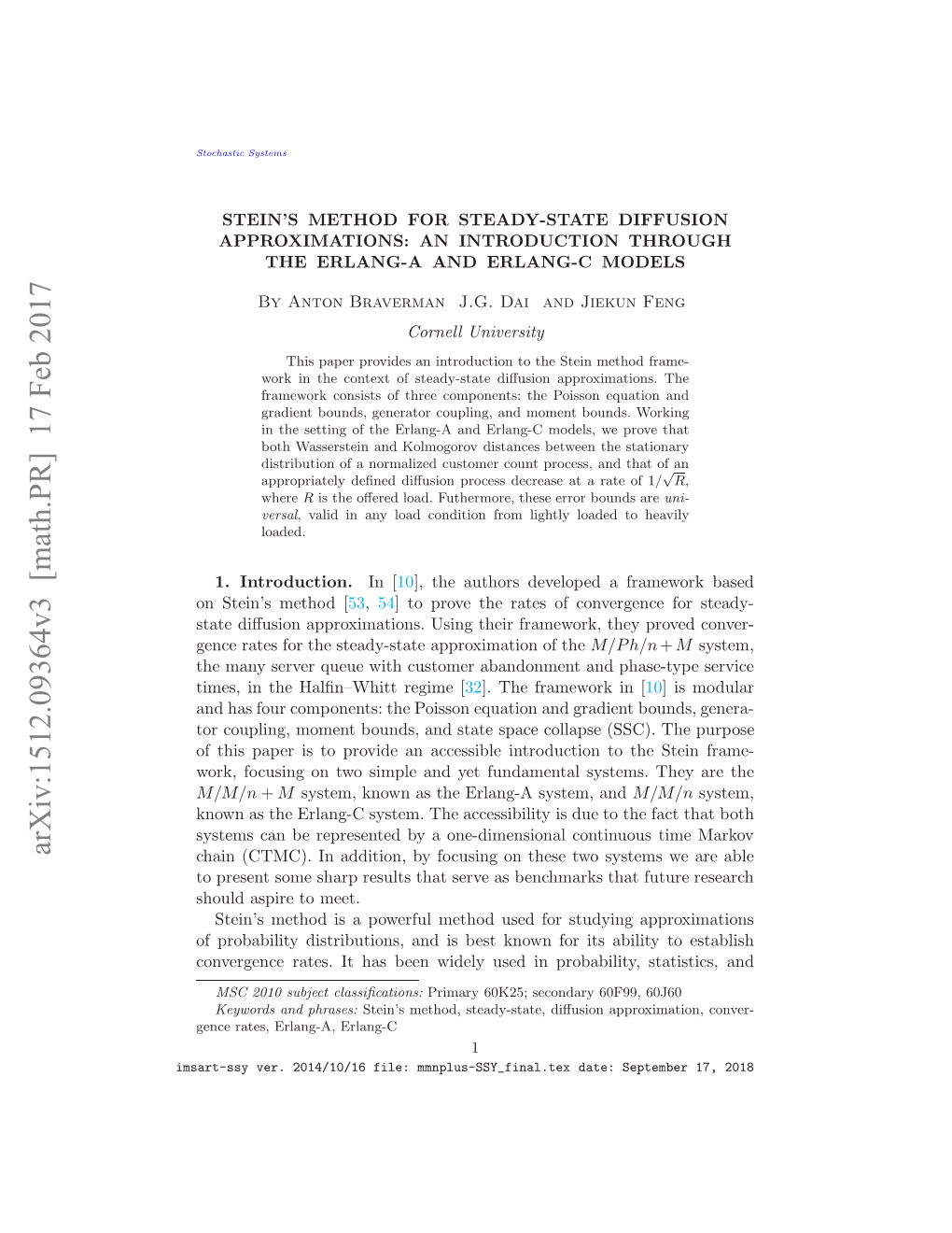 Stein's Method for Steady-State Diffusion Approximations