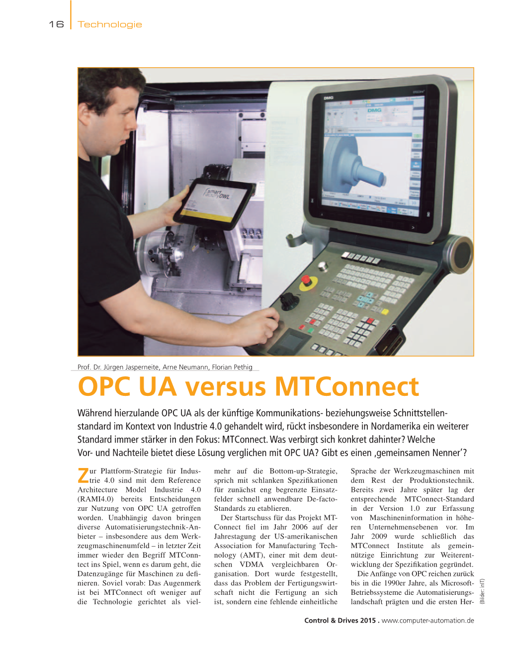 OPC UA Versus Mtconnect
