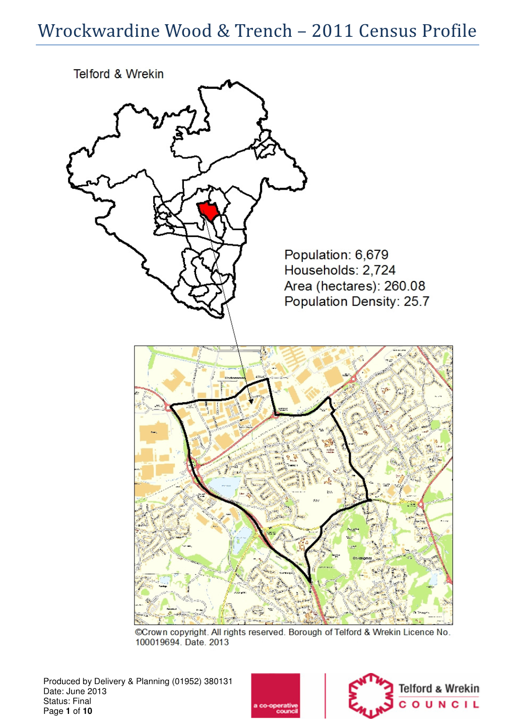 Wrockwardine Wood & Trench – 2011 Census Profile