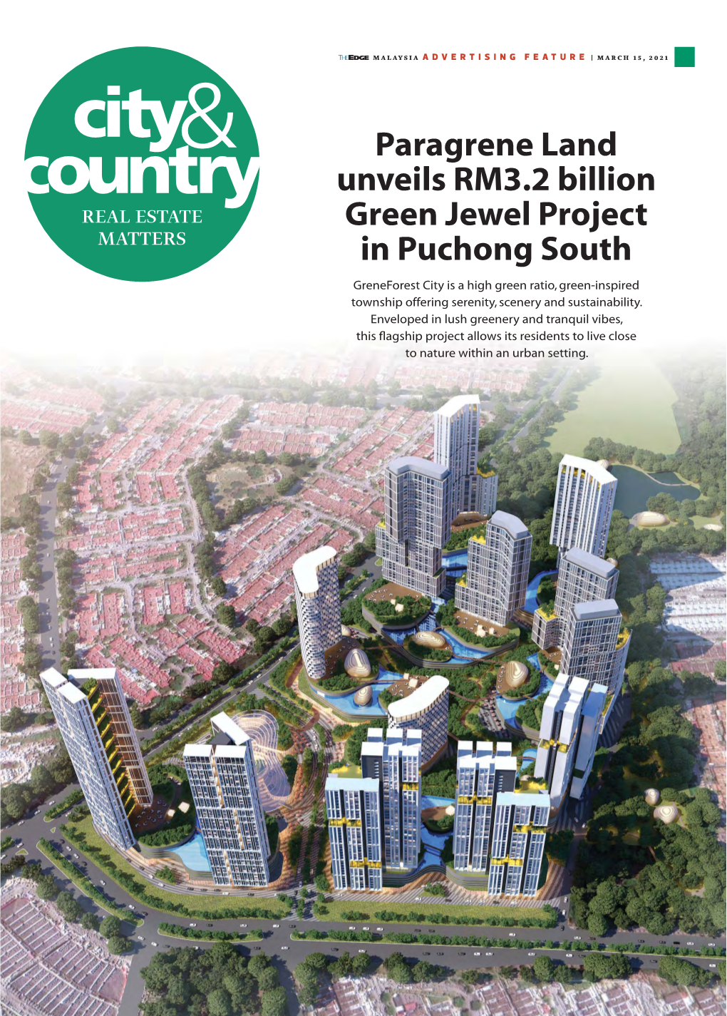 Paragrene Land Unveils RM3.2 Billion Green Jewel Project in Puchong